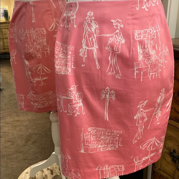 🎉SALE🎉Talbots Pink Mini Pencil Skirt Resort Wear - Picture 6 of 12